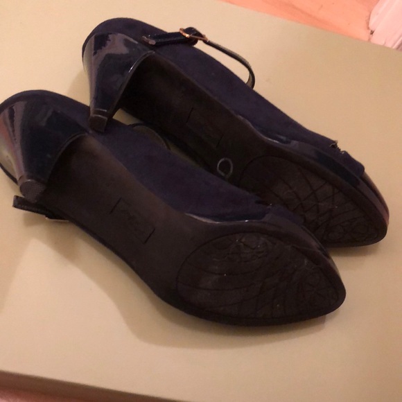 New navy bleue heels with strap - Picture 8 of 11